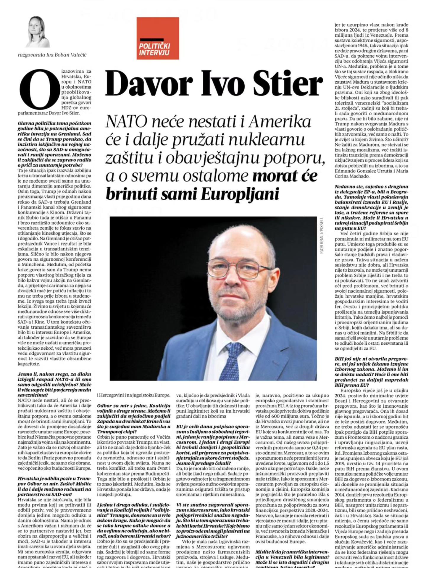 Stier o sigurnosti Europe i ulozi NATO-a u novim globalnim okolnostima